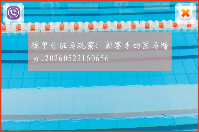 德甲升班马观察:新赛季的黑马潜力_20260522160656
